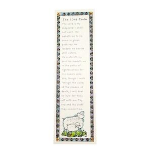 Vintage 90s Psalm 23 Bookmark cottagecore Jone Hallmark- 1990s Thomas Nelson 535